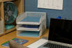 Picture of OSCO MESH WHITE DESK TRAY ORGANISER
